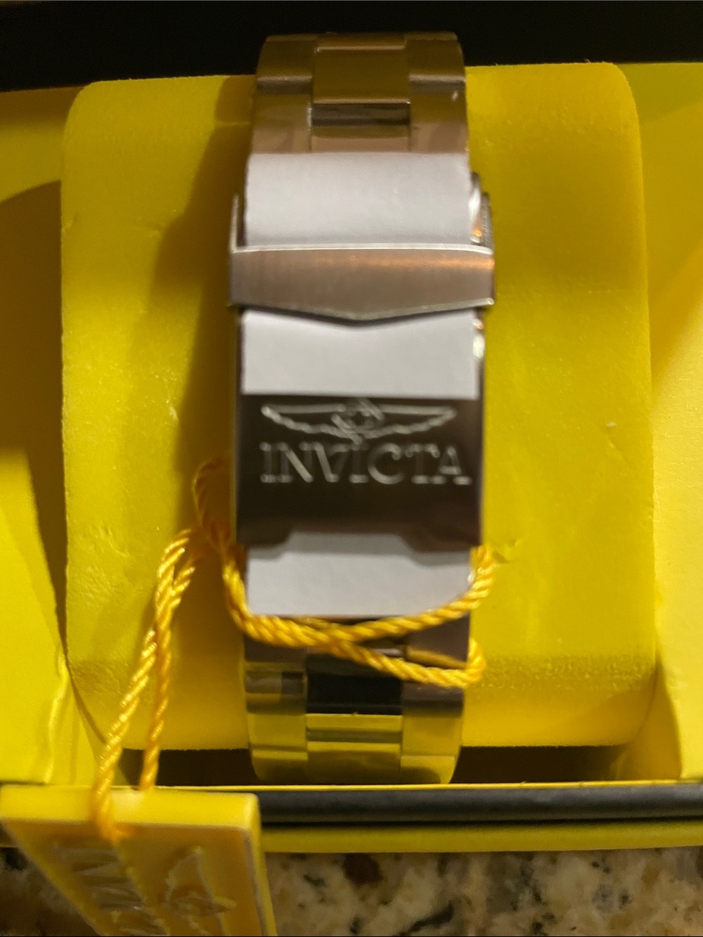 Invicta Pro Diver Stainless Steel Watch with Green and Pink Iridescent Dial - Picture 3 of 3